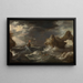 Storm op zee - Pieter Mulier de Oude — ingelijst kunstwerk aan de muur
