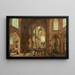 Interior Church Painting - Pieter Neeffs the Elder — framed artwork on a wall