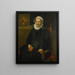 Portret van Dirckje Tymansdr Gael dit van der Graft Echtgenote van Mattheus Augustijnsz. Steyn - Pieter Pietersz. — ingelijst kunstwerk aan de muur