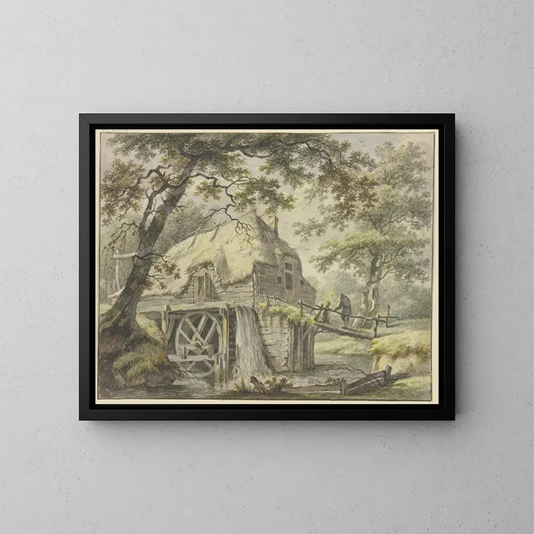 Mill in the Forest - Pieter Pietersz Barbiers — framed artwork on a wall