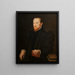 man met rood haar en baard zittend - Pieter Pourbus — ingelijst kunstwerk aan de muur