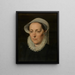 Portret van een vrouw - Pieter Pourbus — ingelijst kunstwerk aan de muur
