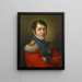 portret van de sergeant-chef van het stafhoofd Leonhard Miville-Keller - Pieter Recco — ingelijst kunstwerk aan de muur