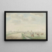 Vue de Kampen du côté terrestre - Pieter Remmers — ingelijst kunstwerk aan de muur