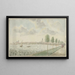 Uitzicht op Kampen aan de rivier - Pieter Remmers — ingelijst kunstwerk aan de muur