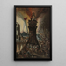 L'incendie de Troie - Pieter Schoubroeck — ingelijst kunstwerk aan de muur