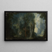 Landschapschilderij met hermitage - Pieter Stevens — ingelijst kunstwerk aan de muur
