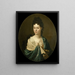 Portret van Mevrouw Brust-Batailhy - Pieter van der Werff — ingelijst kunstwerk aan de muur