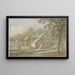 Landschap met watermolen - Pieter de Goeje — ingelijst kunstwerk aan de muur