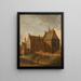 klooster van Sainte-Agnès in Utrecht - Pieter des Ruelles — ingelijst kunstwerk aan de muur