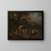 Scene van herders - Pieter van Bloemen — ingelijst kunstwerk aan de muur