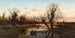 Buffels in het waterlandschap in de Romeinse campagne - Pietro Barucci — weergave van het kunstwerk