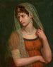 Portret van de vrouw van de kunstenaar - Pietro Benvenuti — weergave van het kunstwerk