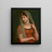Portret van de vrouw van de kunstenaar - Pietro Benvenuti — ingelijst kunstwerk aan de muur