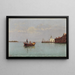 van het uitzicht op Punta della Dogana - Pietro Galter — ingelijst kunstwerk aan de muur