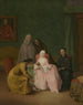 La visite - Pietro Longhi — weergave van het kunstwerk