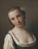 Een jonge vrouw - Pietro Rotari — weergave van het kunstwerk