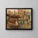 Een markt scène in Napels - Pietro Scoppetta — ingelijst kunstwerk aan de muur