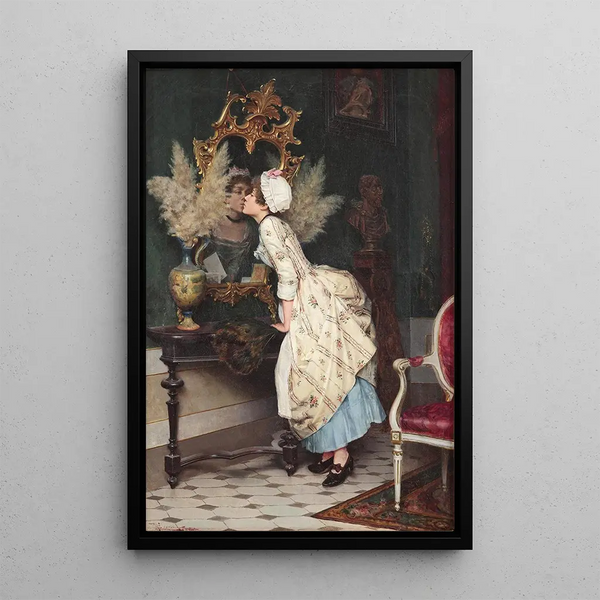 Un baiser au reflet - Pietro Torrini — ingelijst kunstwerk aan de muur