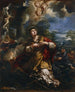 Sainte Martine weigert de afgoden te aanbidden - Pietro da Cortona — weergave van het kunstwerk