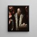 portret van een edelman - Pietro de Marescalchi — ingelijst kunstwerk aan de muur
