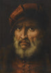 Tête d'un homme barbu portant un bonnet rouge et une chemise rouge - Pietro della Vecchia — artwork view