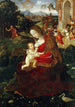 Vierge à l'Enfant avec Saint Jean-Baptiste - Pinturicchio | Reproduction — weergave van het kunstwerk