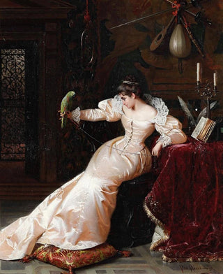 Pio Ricci - Dama con pappagallo.webp
