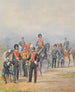 Een groep officieren en mannen van het regiment draken van de lijfwacht - Piotr Ivanovich Balashov — weergave van het kunstwerk