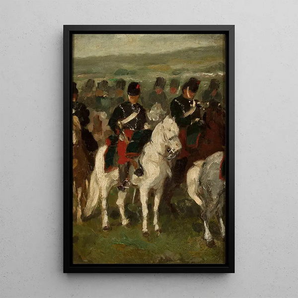 Cavalry - Piotr Michałowski — framed artwork on a wall