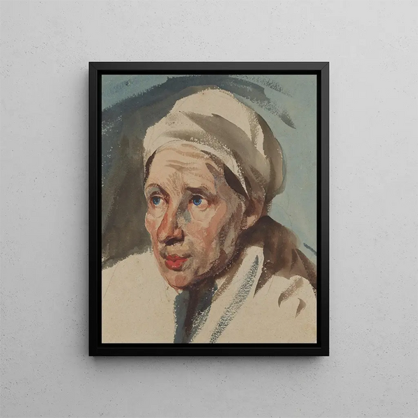 Piotr Michaowski - Landscape study of a village woman.webp