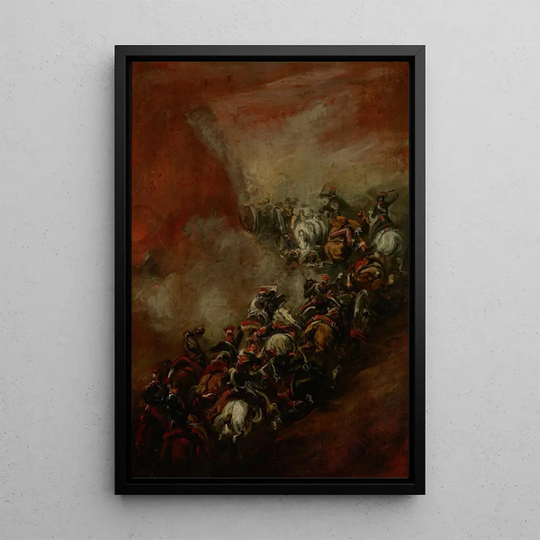 Somosierra - Piotr Michałowski — framed artwork on a wall