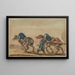Paarden met koetsier met een koetsier - Piotr Michałowski — ingelijst kunstwerk aan de muur