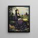 Dame in violet - Pál Szinyei Merse — ingelijst kunstwerk aan de muur
