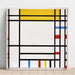 Reproductie van het schilderij Place de la Concorde - Piet Mondrian