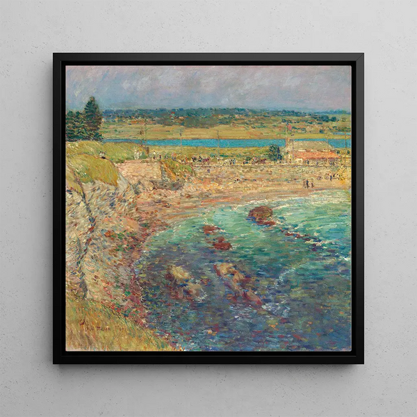 Plage de Bailey à Newport RI - Childe Hassam
