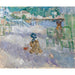 van Nice Strand door Berthe Morisot — gepresenteerd in een interieur