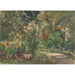 Reproductie van het schilderij van een tuin met vaste planten, uitzicht naar het noordwesten - Max Liebermann