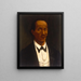 Zelfportret - José Casimiro Bacener — ingelijst kunstwerk aan de muur