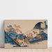 Reproductie van het schilderij Poème de Teishin Ko (Fujiwara no Tadahira) - Katsushika Hokusai