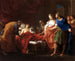Antiochus en Stratonice - Pompeo Batoni — weergave van het kunstwerk