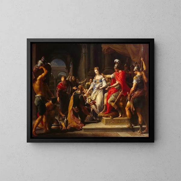 La Continence de Scipion - Pompeo Batoni — ingelijst kunstwerk aan de muur