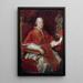 Portret van paus Pius VI, Giovanni Angelo Braschi - Pompeo Batoni — ingelijst kunstwerk aan de muur