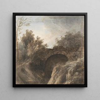 Pont au-dessus d'un profond ravin - Heneage Finch 4e comte d'Aylesford