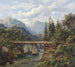 Pont en hout op een bergbeek - Edmund Hd — weergave van het kunstwerk