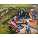 Reproductie van het schilderij Westelijk havengezicht van Frankfurt am Main - Ernst Ludwig Kirchner