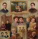 Portretcollectief van de Kalinowski-familie met de zelfportret van de schilder - Adrian Gbocki — weergave van het kunstwerk