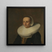 Portret van Anna van der Does 1609-1650 - Paulus Hennekyn — ingelijst kunstwerk aan de muur