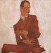 Portret van Arthur Roessler - Egon Schiele — weergave van het kunstwerk