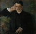 portret van August Radwan, pianist - Olga Boznanska — weergave van het kunstwerk